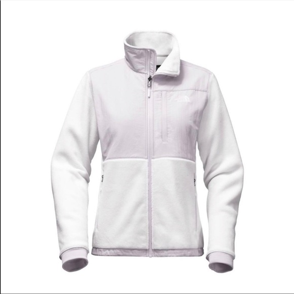 The North Face Denali 2 white and lavender jacket - Picture 2 of 14